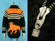60’s Cowichan sweater アメフト 動物柄 カウチン セーター 買取査定